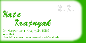 mate krajnyak business card